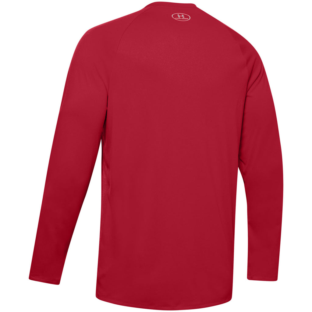 Under Armour Men's Red Locker Novelty Long Sleeve Tee