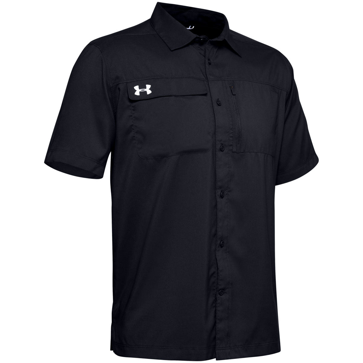 Under Armour Men's Black Motivate Button Up