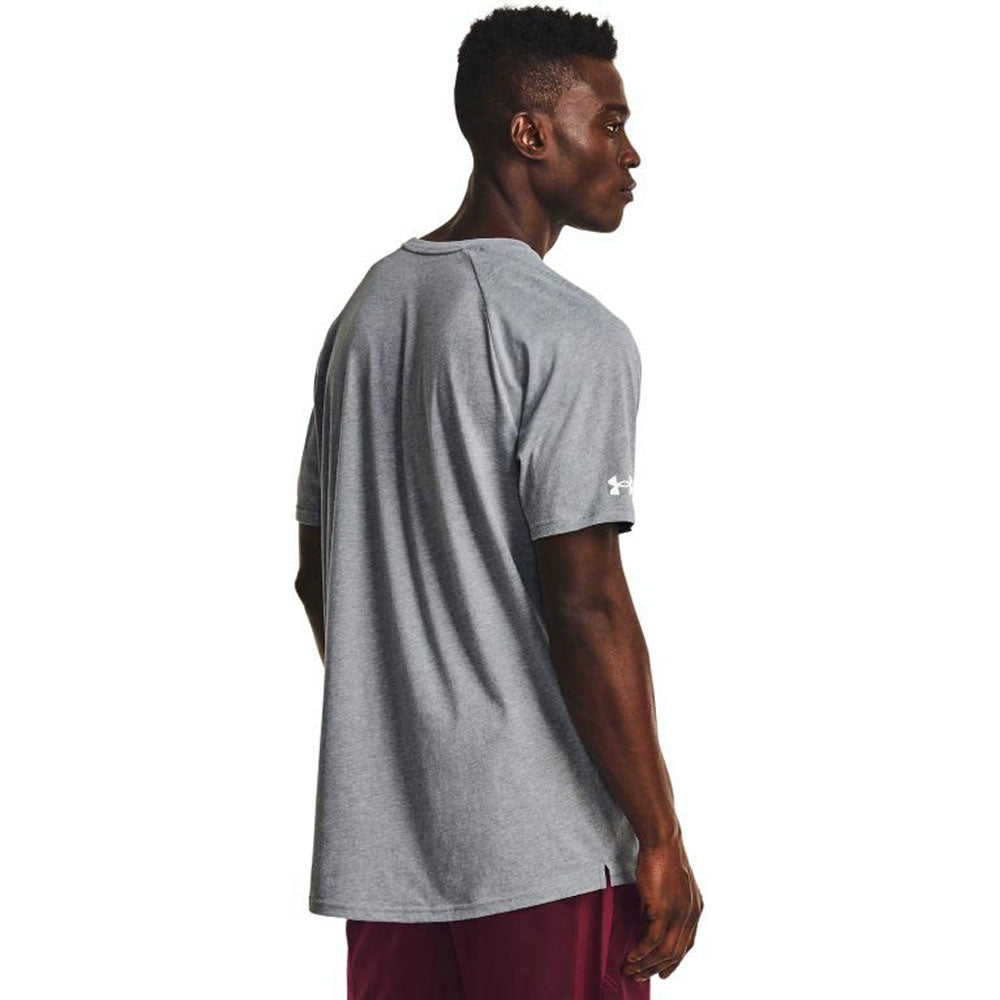Under Armour FITTED - Sports T-shirt - carbon heather/grey 