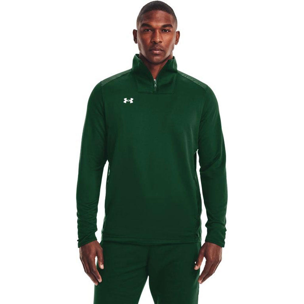 Under Armour Men's Forest Green/White Command 1/4 Zip