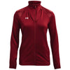 Under Armour Women's Cardinal/White Command Warm-Up Full-Zip