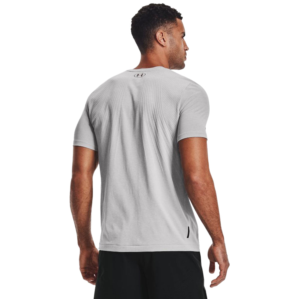 Under Armour Men's Halo Grey UA RUSH Seamless Short Sleeve