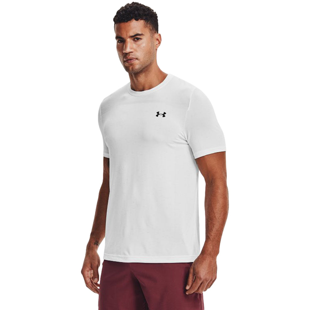 Under Armour Men's White UA Seamless Short Sleeve