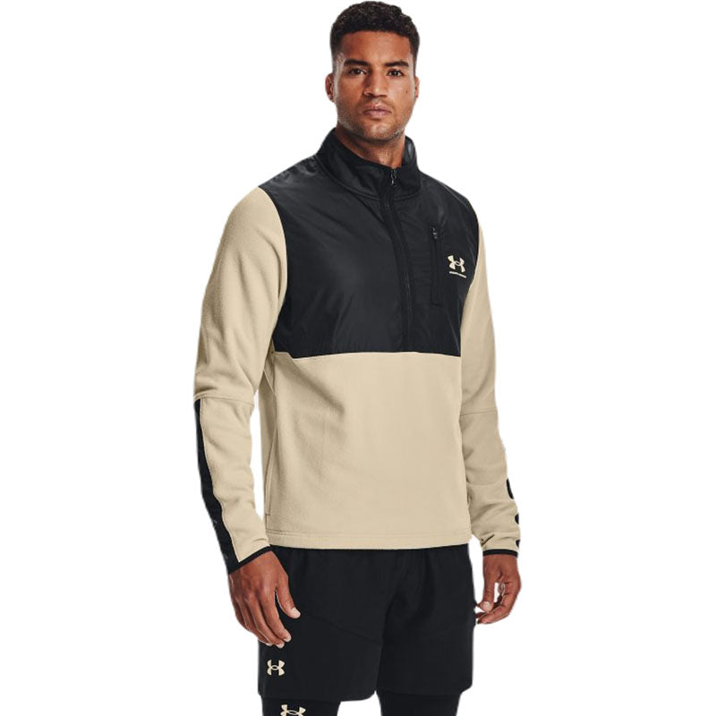 Under Armour Men's Khaki Base ColdGear Infrared Half Zip