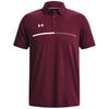 Under Armour Men's Maroon/White Title Polo