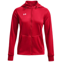 Under Armour Women's Red Fleece Storm Full Zip