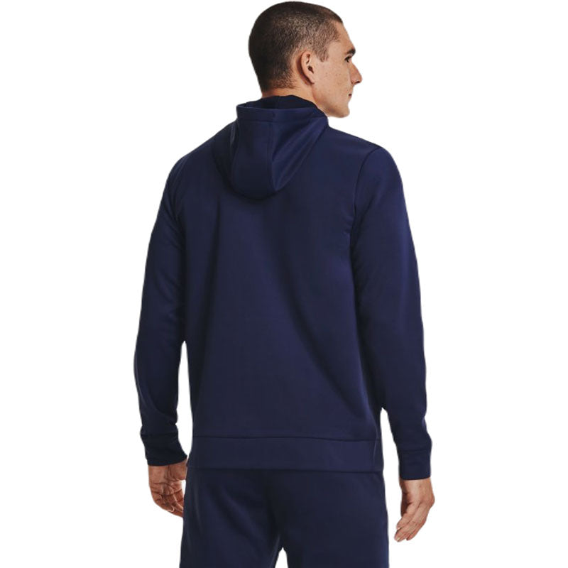 Under Armour Men's Midnight Navy/Black Armour Fleece Full-Zip Hoodie