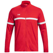 Under Armour Men's Red/White Team Knit Warm-Up Full Zip