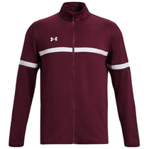 Under Armour Men's Maroon/White Team Knit Warm-Up Full Zip