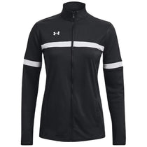 Under Armour Women's Black/White Team Knit Warm Up Full-Zip