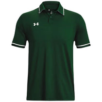 Under Armour Men's Forest Green/White Team Tipped Polo