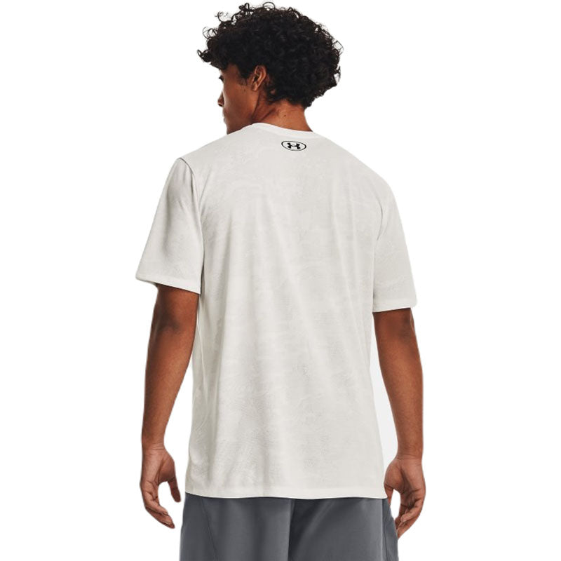 Under Armour Men's Grey Mist/Black Tech Vent Jacquard Short Sleeve