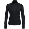 Under Armour Women's Black/Reflective Qualifier Run Half Zip