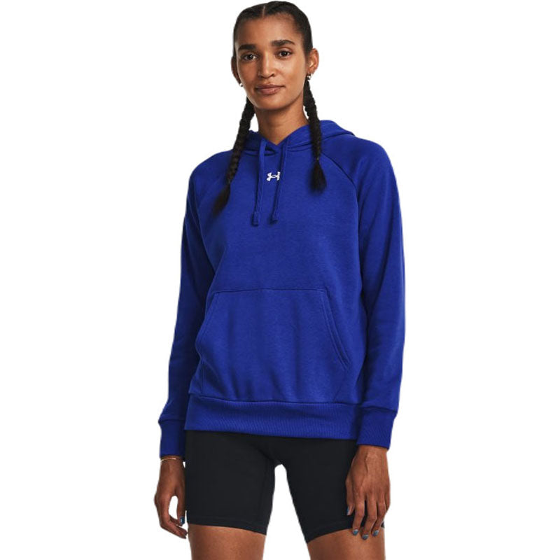 Under Armour RIVAL HOODIE - Hoodie - royal/white/blue 
