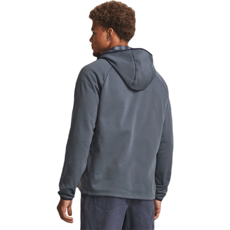 Under Armour Men's Gravel/Downpour Grey Storm Twill Specialist Hoodie