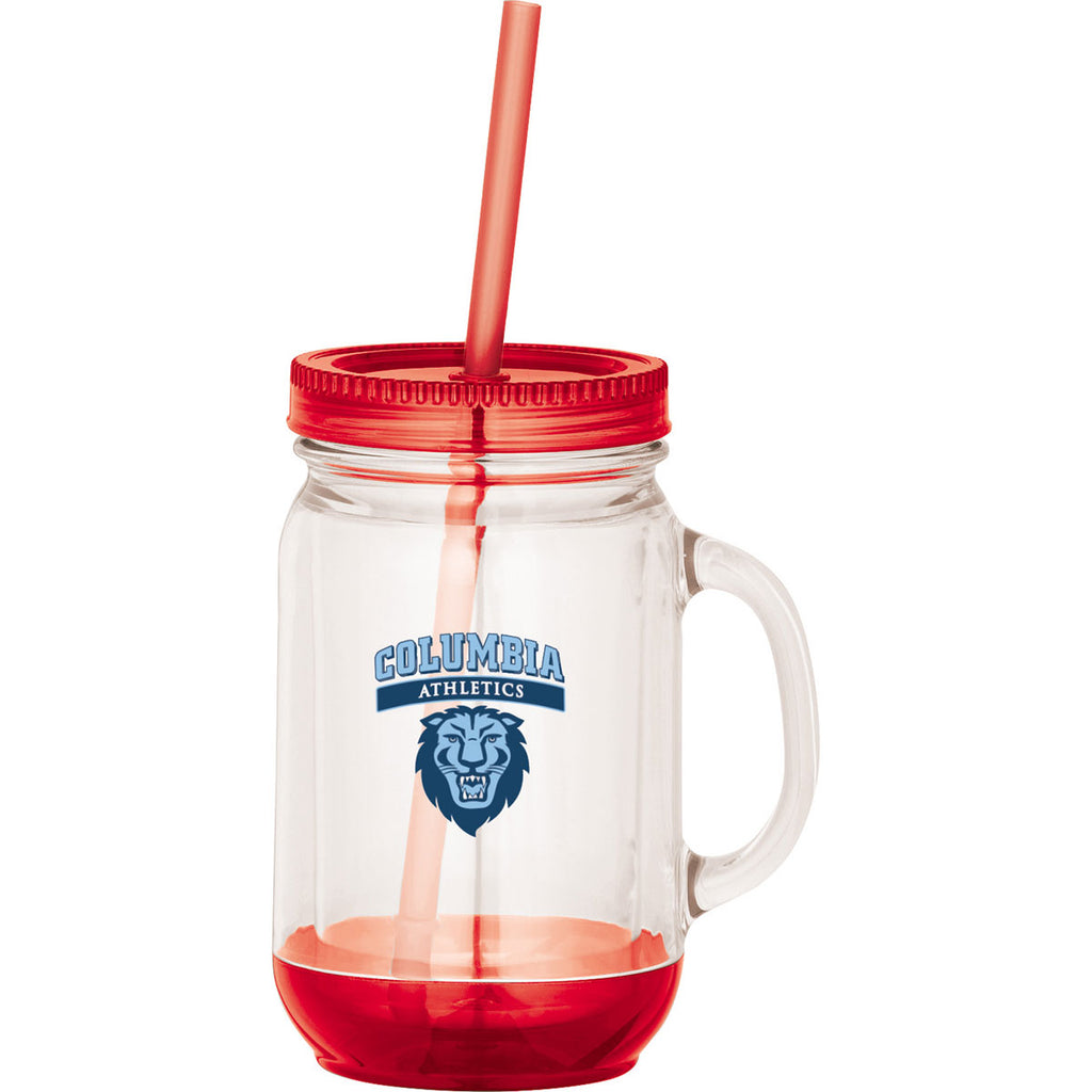 Leed's Red Game Day Double-Wall Mason Jar 20oz