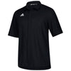 adidas Men's Black Team Iconic Full Button Polo