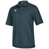 adidas Men's Onix/White Team Iconic Full Button Polo