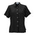 Vantage Women's Black Woven Camp Shirt