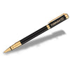 Waterman Black Lacquer Gold Trim Perspective Rollerball Pen with Black Ink