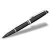 Waterman Black Lacquer Chrome Trim Expert Rollerball Pen with Black Ink