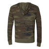 Alternative Unisex Camo/Eco True Olive Eco-Jersey Full-Zip Hoodie