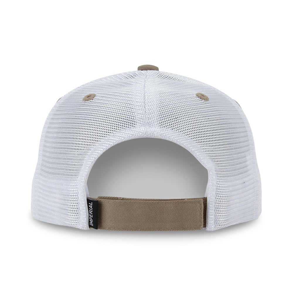 Paramount Apparel Khaki/White Imperial Vintage Mesh Cap