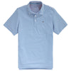 Vineyard Vines Men's Yacht Blue Heathered Winstead Sankaty Performance Polo