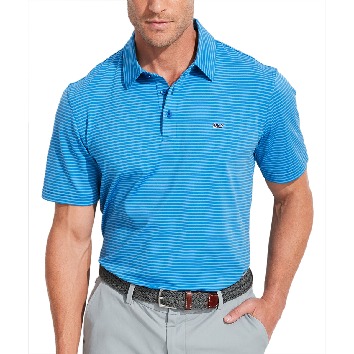 Shop Bradley Stripe Sankaty Polo at vineyard vines