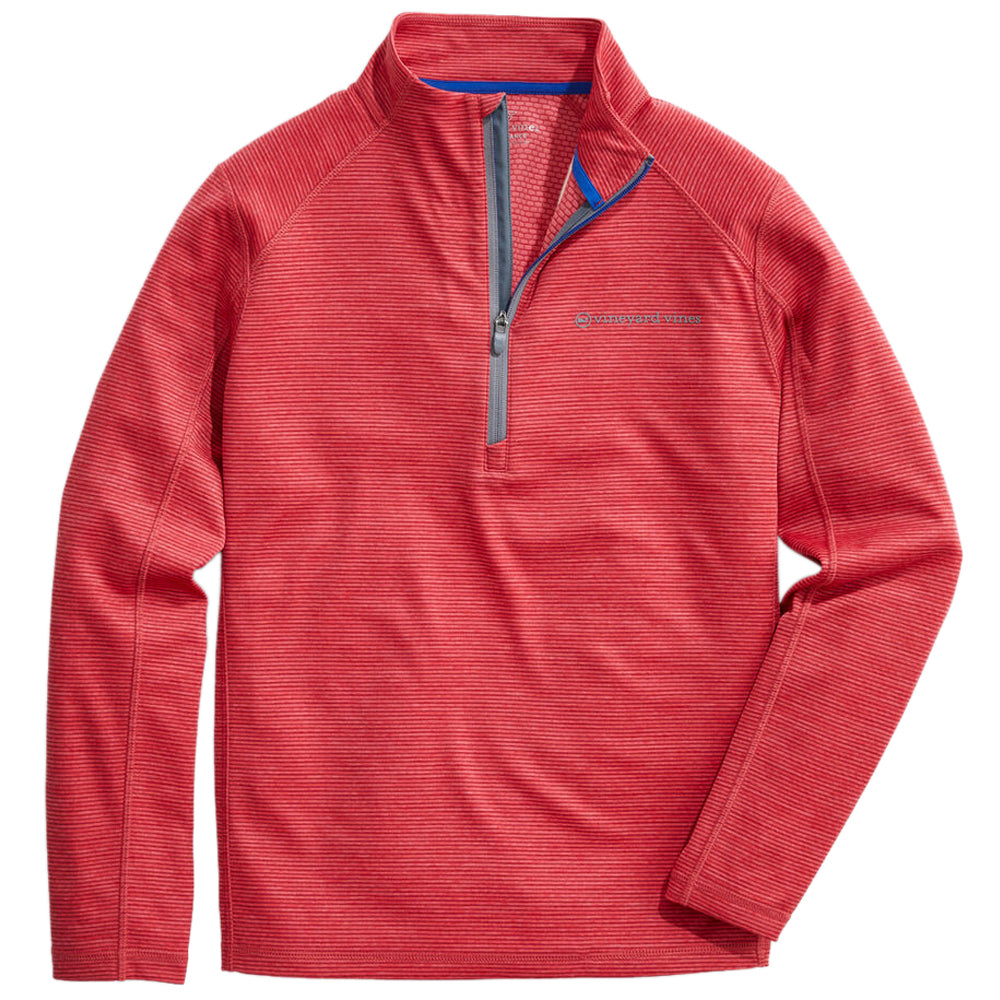 NWT vineyard vines quarter zip newest red L