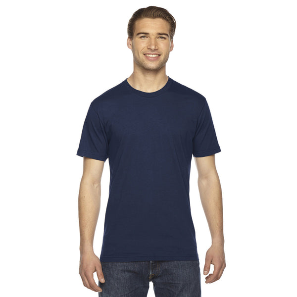 American Apparel Unisex Navy Fine Jersey Short-Sleeve T-Shirt