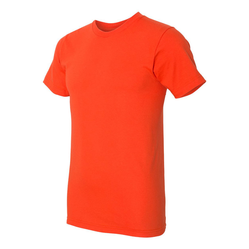 American Apparel Unisex Orange Fine Jersey Short Sleeve T-Shirt