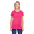 Threadfast Women's Hot Pink Slub Jersey Short-Sleeve T-Shirt