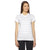 American Apparel Women's Ash White Stripe Fine Jersey Short-Sleeve T-Shirt