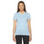 American Apparel Women's Light Blue Fine Jersey Short-Sleeve T-Shirt