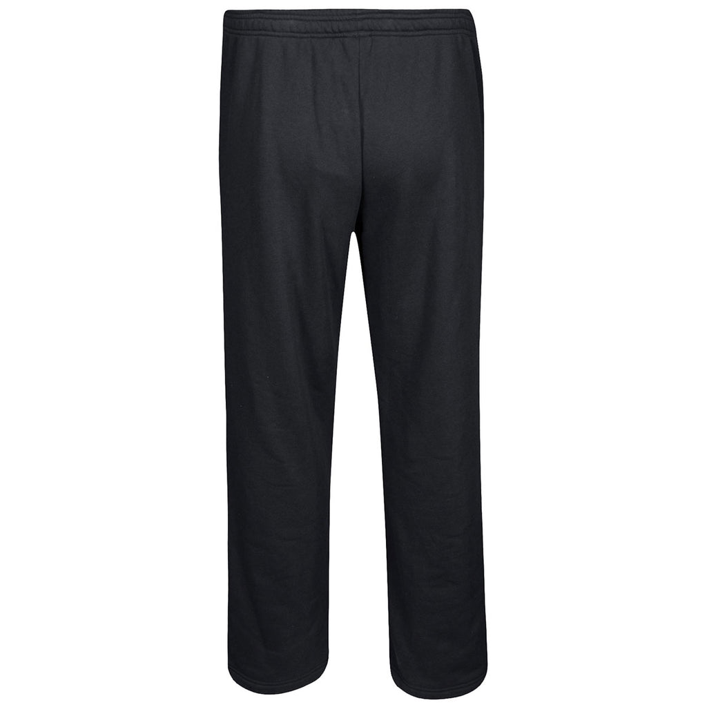 adidas Men's Black/White Fleece Pant