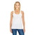 Threadfast Women's Active White Spandex Performance Racer Tank