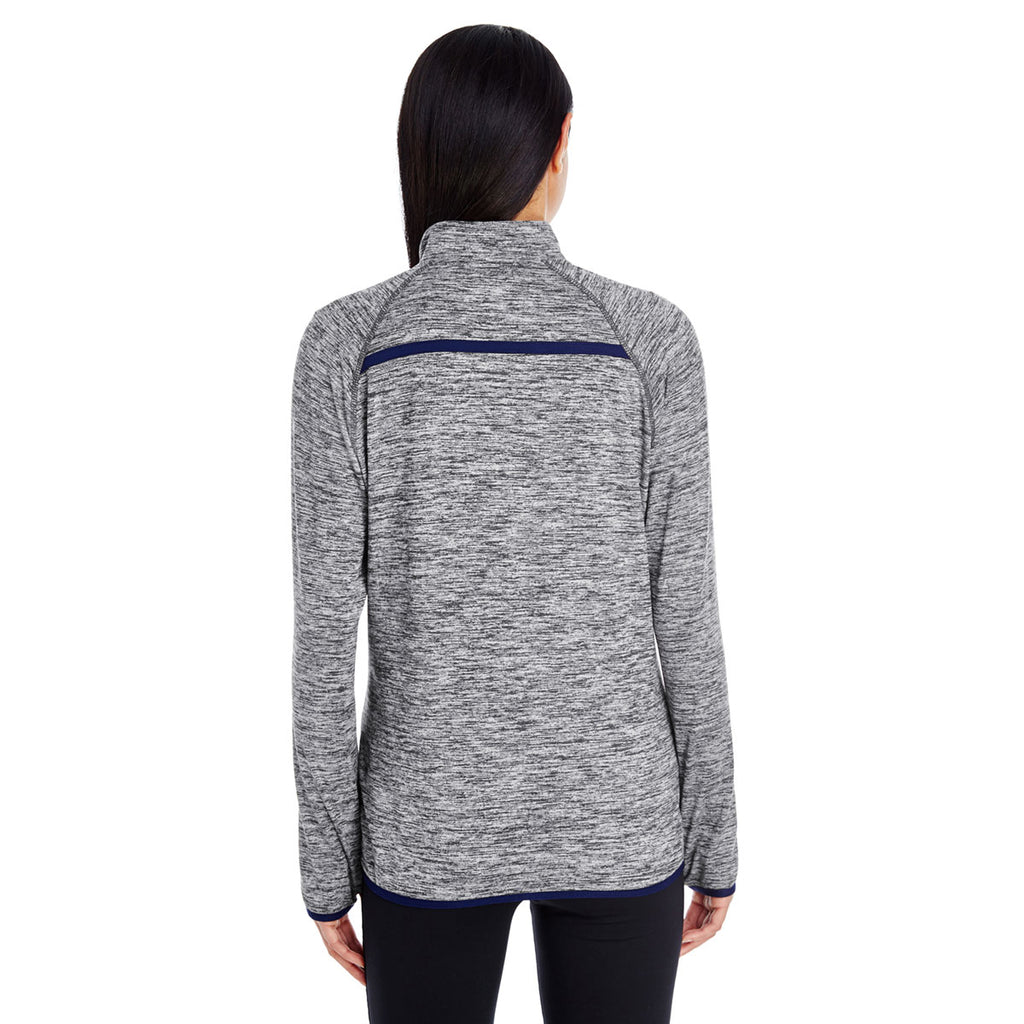 Holloway Women's Carbon Heather/Navy Force Training Top