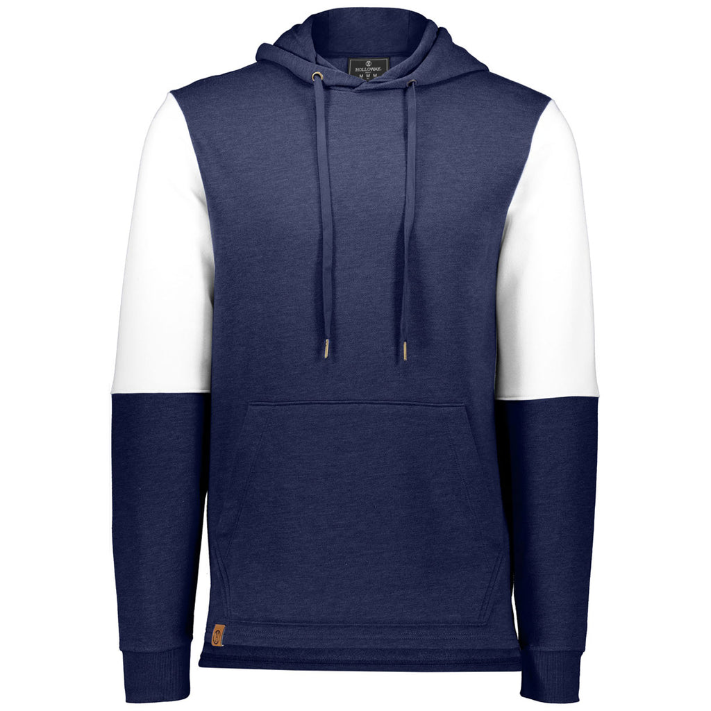 Holloway Men's Navy Heather/White Ivy League Team Hoodie