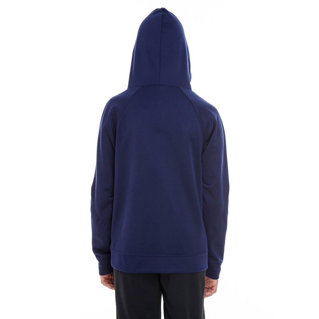 Holloway Youth Navy/Vegas Gold Argon Hoodie