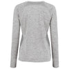 Holloway Women's Athletic Grey Heather Electrify Coolcore Long Sleeve Tee