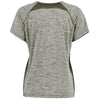 Holloway Women's Olive Heather Electrify Coolcore Tee