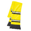 Holloway Bright Yellow/White/Graphite Acrylic Rib Knit Comeback Scarf