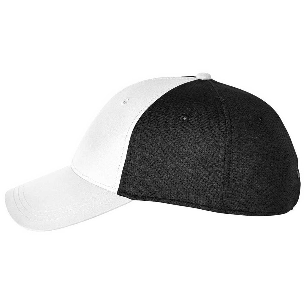 Puma Golf Bright White/Black Jersey Stretch-Fit Hat