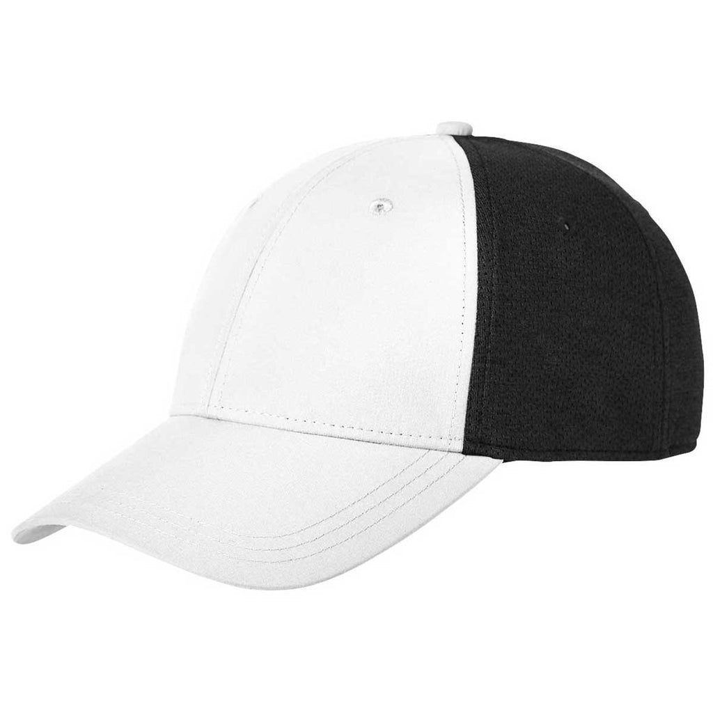 Puma Golf Bright White/Black Jersey Stretch-Fit Hat