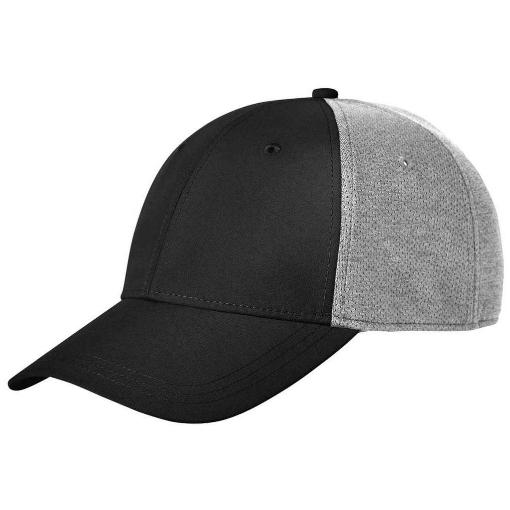 Puma Golf Black/Quiet Shade Jersey Stretch-Fit Hat