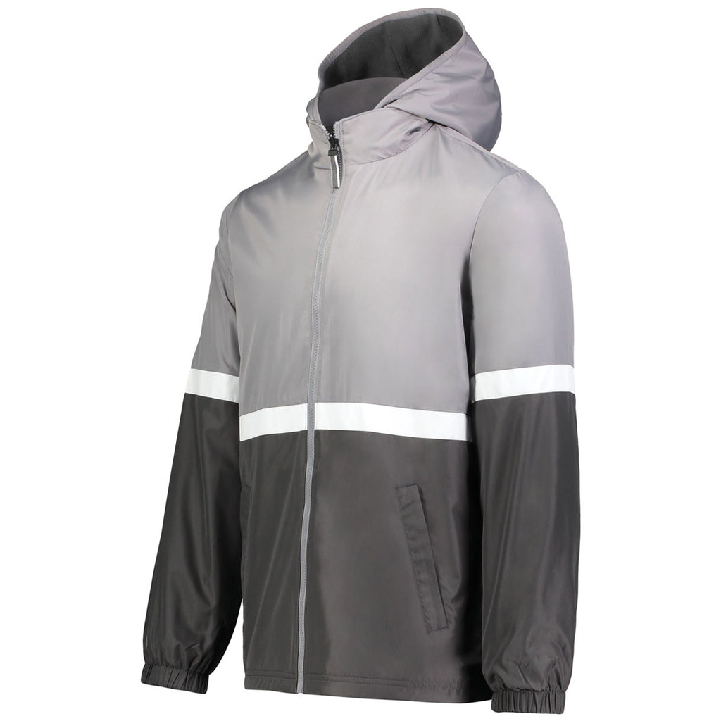 Holloway Men's Athletic Grey/Carbon Turnabout Jacket