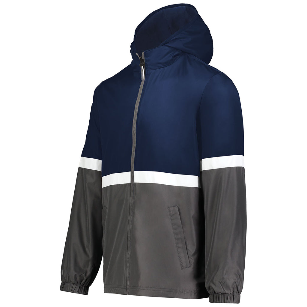 Holloway Men's Navy/Carbon Turnabout Reversible Jacket