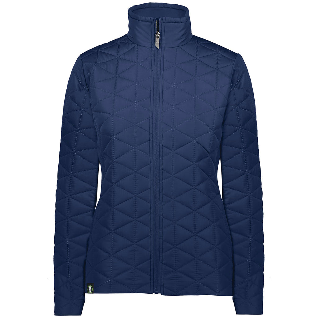 Holloway Women's Navy Repreve Eco Jacket