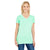 Threadfast Women's Mint Pigment Dye Short-Sleeve V-Neck T-Shirt